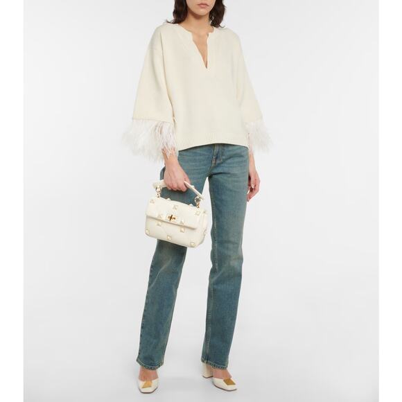 VALENTINO GARAVANI White Patent Leather One Stud 90 Pump Heels Size 41.5 US 11.5 - Picture 2 of 10